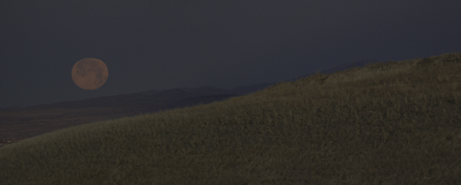 Moon Setting at Sunrise